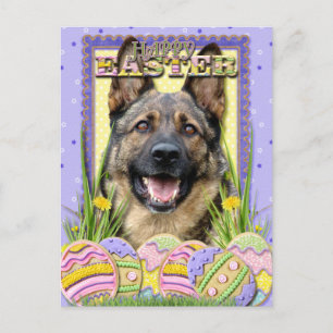Paaseikoekjes - German Shepherd Feestdagenkaart