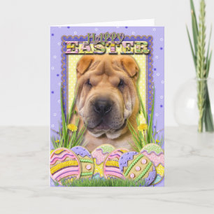Paaseikoekjes - Shar Pei Feestdagen Kaart