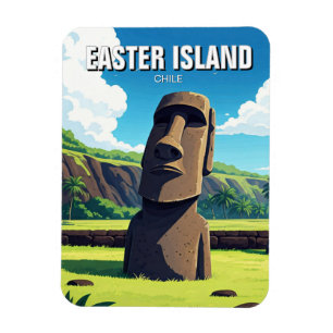 Paaseiland Chili Moai Reizen Magneet