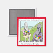 Paaseiland Egg Hunt Fridge Magnet Magneet (Voorkant / Achterkant)