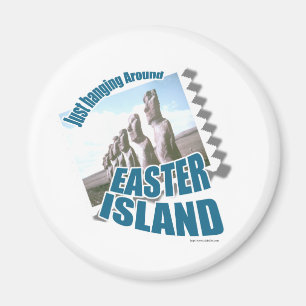 Paaseiland Grappig Toeristisch Slogan Ontwerp Magneet