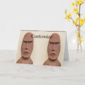 Paaseiland Moai Head Thunder_Cove Kaart (Gele Bloem)