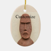 Paaseiland Moai Head Thunder_Cove Keramisch Ornament (Voorkant)