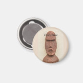 Paaseiland Moai Head Thunder_Cove Magneet (Voorkant / Achterkant)