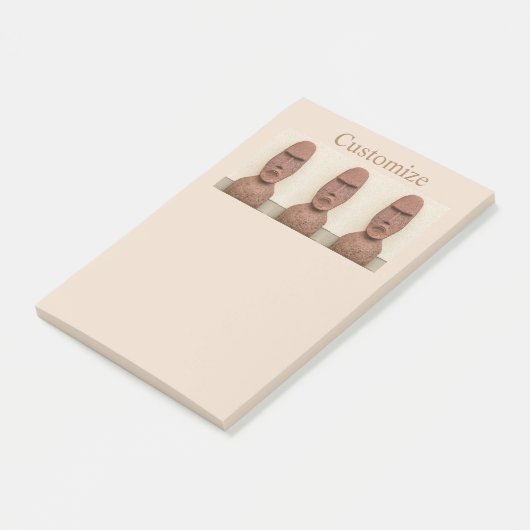 Paaseiland Moai Head Thunder_Cove Post-it® Notes (Schuin)