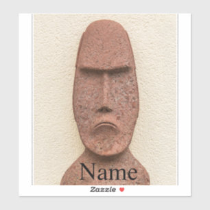 Paaseiland Moai Head Thunder_Cove Sticker