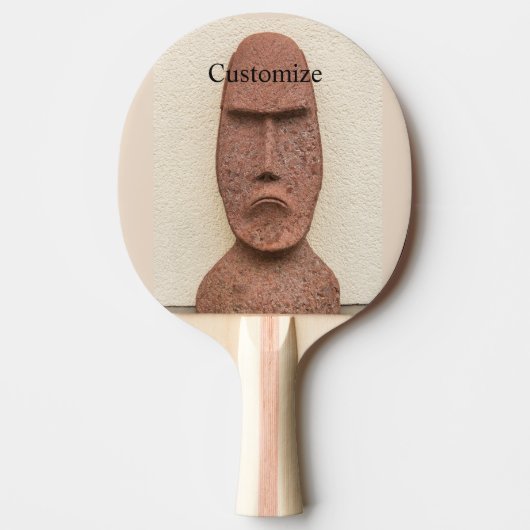 Paaseiland Moai Head Thunder_Cove Tafeltennisbatje (Voorkant)