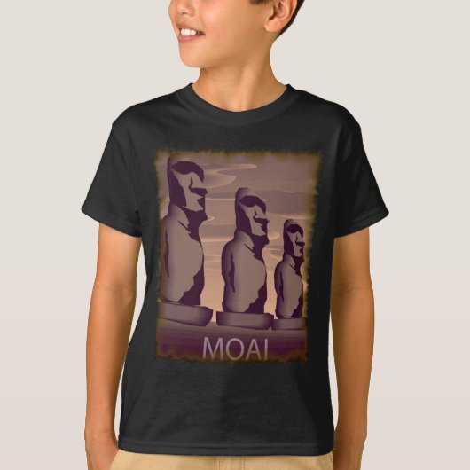 Paaseiland Moai T-shirt (Voorkant)