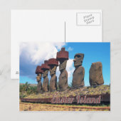 Paaseiland (Rapa Nui) Chili Briefkaart (Voorkant / Achterkant)