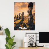 Paaseiland - Retro Reizen Poster (Thuiskantoor)