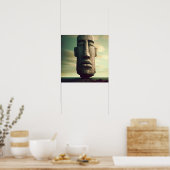 Paaseiland Rock Statue Poster (Keuken)