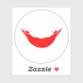 Paaseiland Vlag Ronde Sticker (Vel)