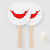 Paaseilandvlag Handwaaier (Voorkant en achterkant)