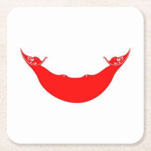 Paaseilandvlag Vierkante Kartonnen Onderzetter