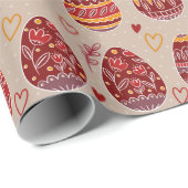 Paaseipatroon Cadeaupapier (Rol Hoek)