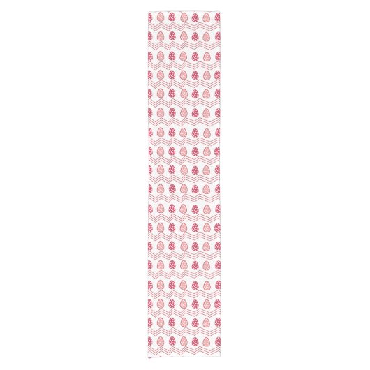 Paaseitjes Rood Roze Paaseitjes Korte Tafelloper (Voorkant)