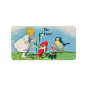  Paaselfen Eitjes Cadeau Label (Voorkant)