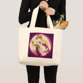  Paasengel getextureerd Grote Tote Bag (Voorkant (product))