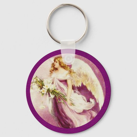  Paasengel getextureerd Sleutelhanger (Voorkant)