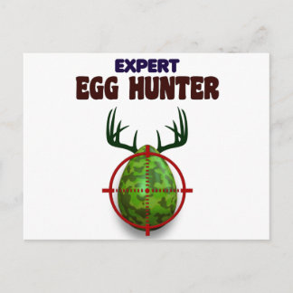 Paasexpert Hunter, eierhertenschutter, leuk Feestdagenkaart