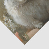  Paasfee met Bunny Floral Fantasy Tissuepapier (Detail)