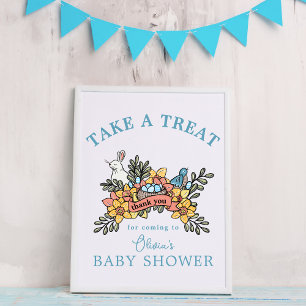 Paasfeest Baby shower Treat Favor Tafelteken Poster