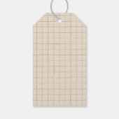 Paasfeest Bunny Beige Boho Bedankt Cadeaulabel (Achterkant)