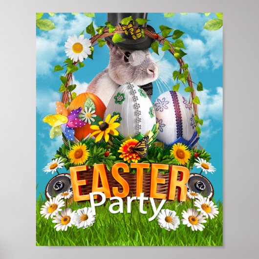 Paasfeest Bunny Poster (Voorkant)
