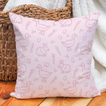 Paasfeest meisjes Cute Bunny Rabbit Goose Roze