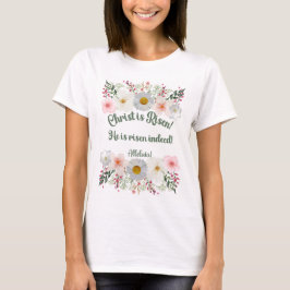 Paasfeest T-shirt met bijbelvers