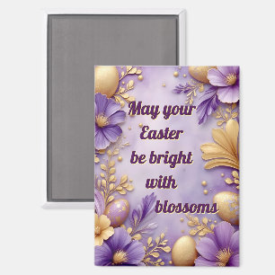 ~ PAASFEEST WORDT HELDER MET BLOESEM ~ Magneet