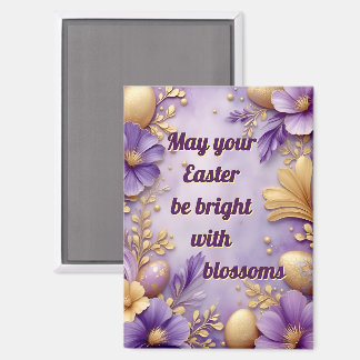 ~ PAASFEEST WORDT HELDER MET BLOESEM ~ Magneet