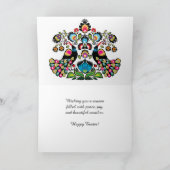 Paasfolklore met pauzes, aangepaste tekst kaart (Binnen)