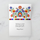 🐰 paasfolklore met twee bunnies, kaart (Binnen)