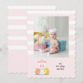 Paasfoto met Bunny Card Kaart (Voorkant / Achterkant)