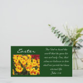 Paasfoto's Bijbelscripts John 3:16 Feestdagenkaart (Staand voorkant)