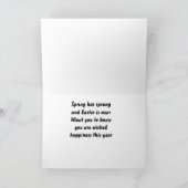 **PAASGELUK** STUURDE JE DE WEG FEESTDAGEN KAART (Binnen)