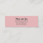 Paasgenot sieraden Visitekaartje (Achterkant)