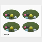 Paasgolf Ovale Sticker (Vel)