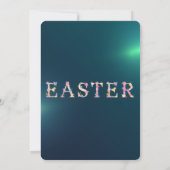 Paasgoud Lijst Schattige Eieren Uitnodiging (Achterkant)