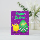 Paasgrappige meid, briefkaart (Staand voorkant)