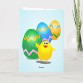 Paasgrappige meid, kaart (Achterkant)