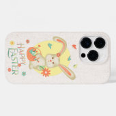 Paasgriep bunny Modern Pastel Floral Case-Mate iPhone Case (Achterkant (horizontaal))