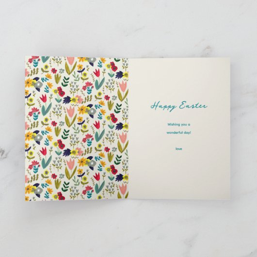 Paasgriepfoto Feestdagen Kaart (Binnen)