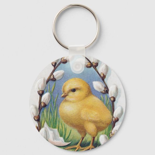 Paasgriet Yellow Chick Sleutelhanger (Voorkant)