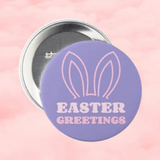 Paasgroeten Bunny Ears Button