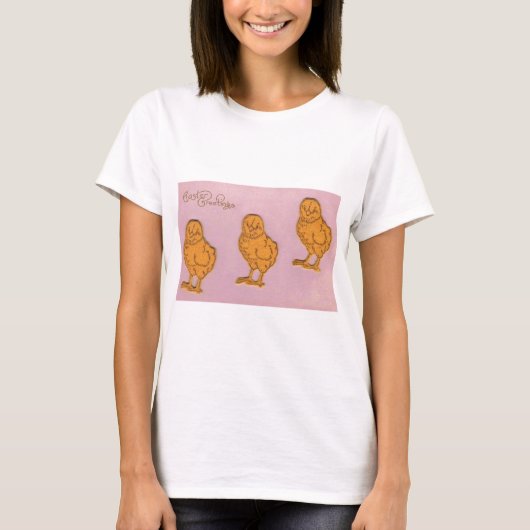 Paasgroeten Chicken Pink T-shirt (Voorkant)