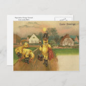  paasgroeten feestdagenkaart (Voorkant / Achterkant)