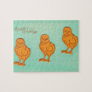 Paasgroeten Kip Groen Legpuzzel