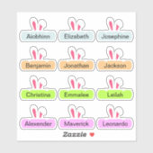 Paashaas Aangepaste Meerdere Naam Stickers (Vel)